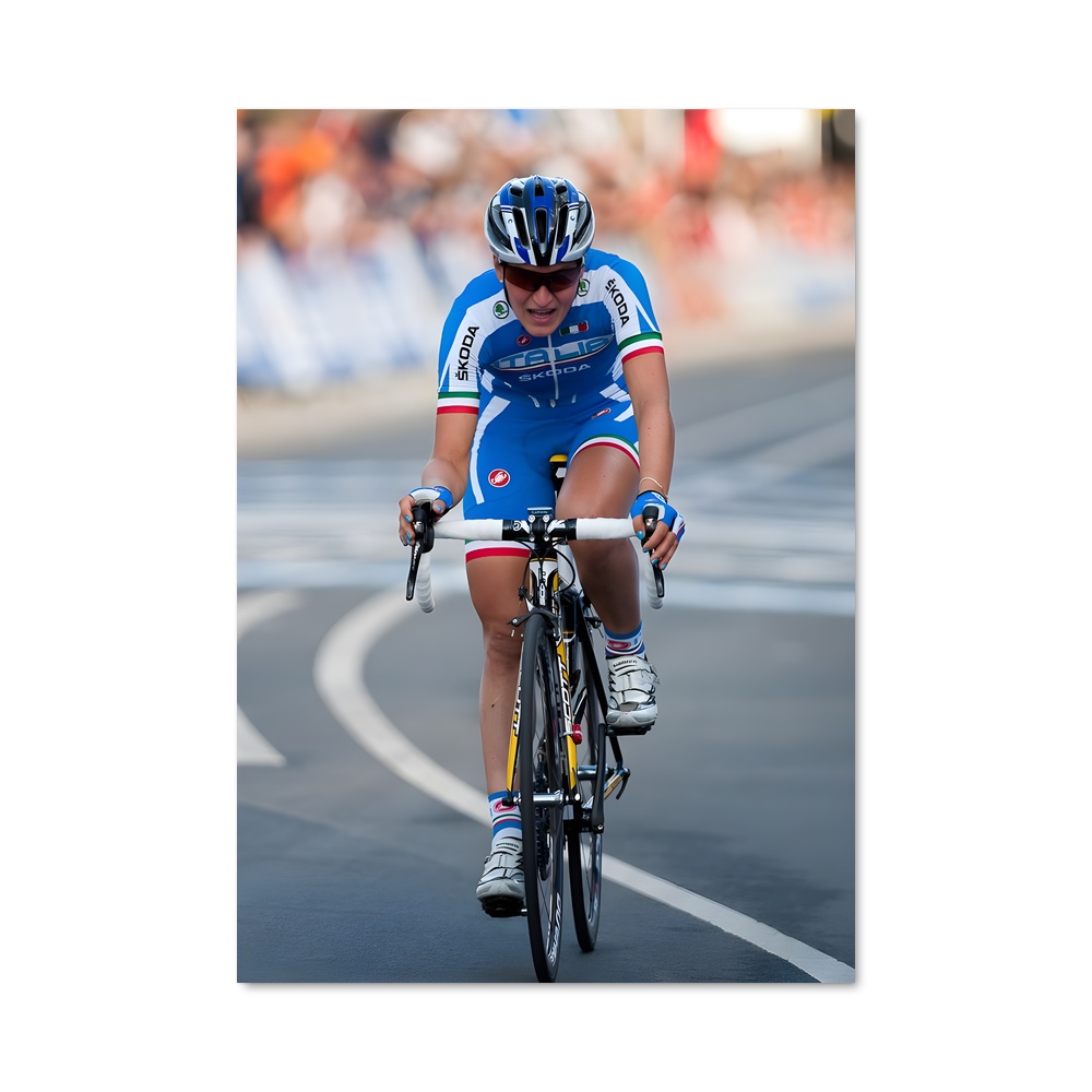 Poster Elisa de longo – affiche Cyclisme